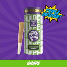 GDF: Infused Pre-Roll Pack | Cosmic Grape x Frozen Dessert | Super J's | 0.5g | 5pk