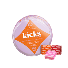 Pure KICKS 100 MG Bliss 1:1:1 (100 MG: THC, CBD, CBG)