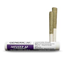 Generic AF | Hash Infused Prerolls 0.5g 2pk | Lavender Kush