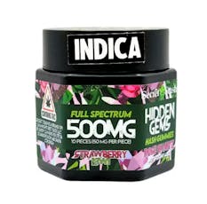 500mg (indica) Hash Rosin Strawberry Kiwi Gummy