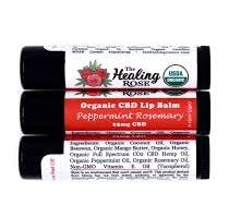 The Healing Rose Company - Peppermint Rosemary Lip Balm - 25mg CBD