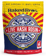 Baked Bros - Live Hash Rosin Gummies - Arizona Punch (H) (100mg)