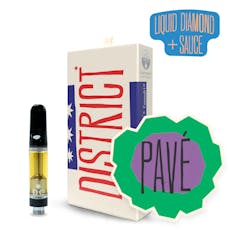 District Cannabis | Liquid Diamond and Sauce Vape Cartridge - Pave' - 0.5g - Hybrid