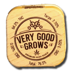 Very Good Grows - 1g Rosin - Grape Snow Train
