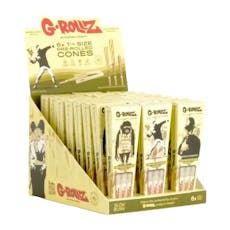 G'rollz Unbleached Extra Thin King Size Cones