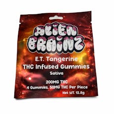 Alien Brainz - 200mg Gummies - E.T. Tangerine