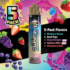 Strawberry Haze Infused PRJ 0.5g (5pk) - Hellavated Juicy Stickz