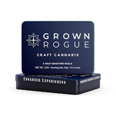 Grown Rogue Pre-Roll 5pk/2.5g- Zero Gravity