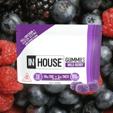 In House: Fast Acting Gummies | Wild Berry | 5:1 THC:THCV | 10mg THC: 2mg THCV | 10pk