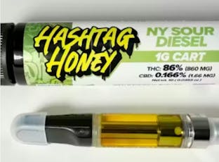 HASHTAG HONEY | NY SOUR DIESEL | VAPE CART | 1G