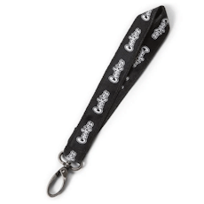 Cookies SF | Small Original Mint Lanyard | Black & White
