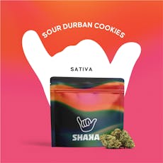 Shaka Prepack (1/8 oz) Sour Durban Cookies