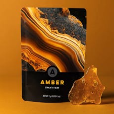 Amber Shatter 1g Sativa; Blueberry Scone