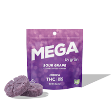 GRÖN | Sour Grape | 100mg Mega Gummie Pearl