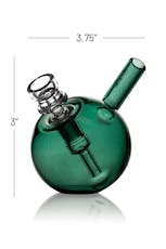 Glass - ($50) GRAV® Spherical Pocket Bubbler - Lake Green