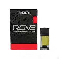 Rove | Strawberry Cough | Live Resin Diamonds Vape Reload | 1g I Sativa