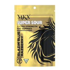 Super Sour Blue Razz Gummies