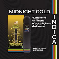 Midnight Gold (Sugar Pie Honey) - FLEX | 1g Distillate Disposable | CERTIFIED