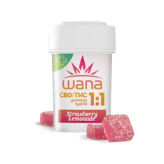 Wana Gummies - Strawberry Lemonade CBD 1:1
