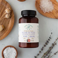 Soak and Fizz | White Lavender | 600mg | 1:1:1 | THC:CBD:CBG | 16oz