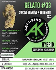 Agri-Kind | Gelato #33 | 3.5g