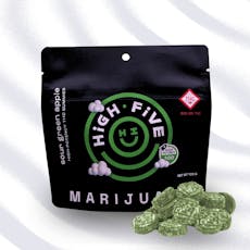 High Five: Gummies | Sour Green Apple | 500mg | 20pk