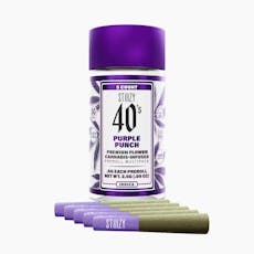 Stiiizy Purple Punch 40's Infused Preroll 5 Pack (.5G)