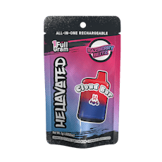 HELLAVATED CLOUD BAR Razberry Blitz Disposable Vape 1g