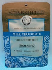 Alter Ego Chocolate Bites 5pk/100mg - Milk Chocolate
