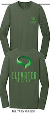 Elevated Long Sleeve-OG T-Shirt-Military Green Small