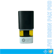 Hundred Percent Labs - Live Rosin - Pod - Cindy 99 Pax - 0.5g