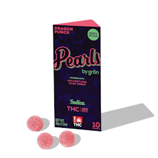 Gron PEARLS Rosin Infused Gummies (100mg THC total, 10mg per piece) - Dragon Punch
