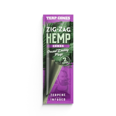 Zig-Zag | Grand Daddy Purp | Terpene Infused Hemp Cones | 2pk