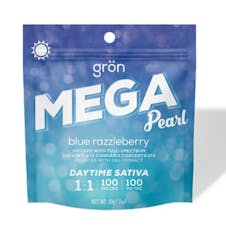 Blue Razzleberry 1:1 THC:CBG Mega Pearl (100mg)