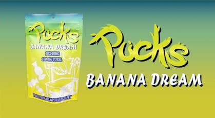 Pucks Taffy 100 MG Banana Dream (10pk)