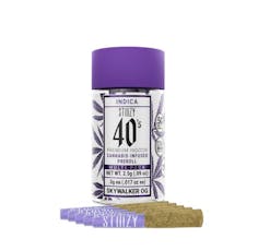 Stiiizy | 5-Pack x 0.5g (2.5g) Infused Pre-Roll 40's | Sky OG