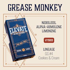 ELEVATE - PINS - PREROLL - 0.5G - 10PK - GREASE MONKEY - HYBRID