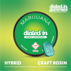 Dialed In: Rosin Gummies | Watermelon | Hybrid | 100mg | 10pk