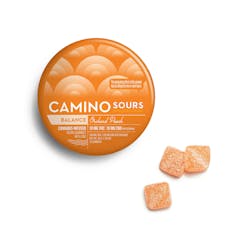 Balance | Sours | Orchard Peach | Gummies | 10 Pack | 100MG THC, 100MG CBD