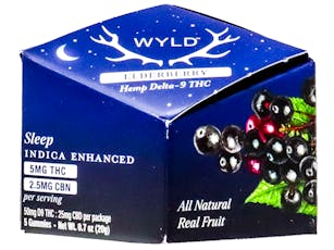 WLD Elderberry 2:1 THC:CBN Indica Gummy 50mg THC 1560310354