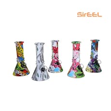 SirEEL - 6" Image Transfer Beaker Bong with Flower Bowl