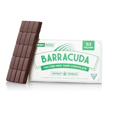 DETROIT EDIBLE CO. | BARRACUDA 1:1 MINT DARK CHOCOLATE BAR | 200MG | REC