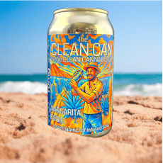 The Clean Can by the Clean Cannabis Co. Margarita Soda, 10mg THC Beverage
