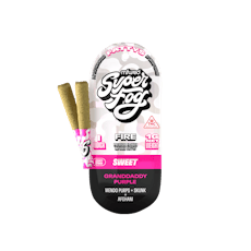 Super Fog Granddaddy Purple FIRE Fattys Infused Pre-Rolls 0.5g x 2pk