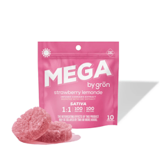 Gron | Strawberry Lemonade Mega | Gummies | 1 : 1 CBC : THC | 100MG