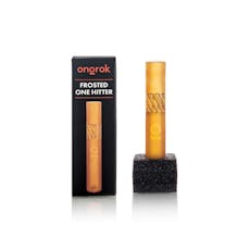 ONGROK | FROSTED GLASS ONE HITTER | ORANGE