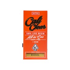 Cali Clear | Diesel Live Resin All-In-One Vape (1g)