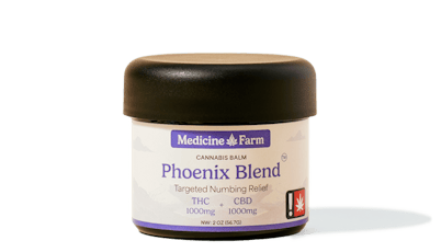 Phoenix Blend | Targeted Numbing Relief | 2000mg | 1:1 | THC:CBD | 2 oz
