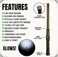 Wandjamin Variable Voltage 510 Thread Battery | Brown