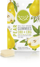 CBD Pear Gummies- 2:1 CBD:CBG 20mg x 2pk